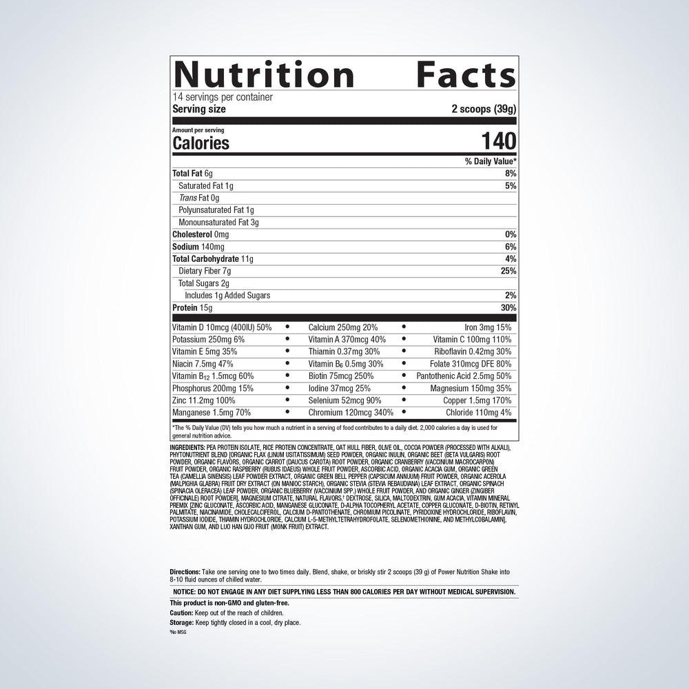 Power Nutrition Shake < Formerly UltraMeal Daily Support